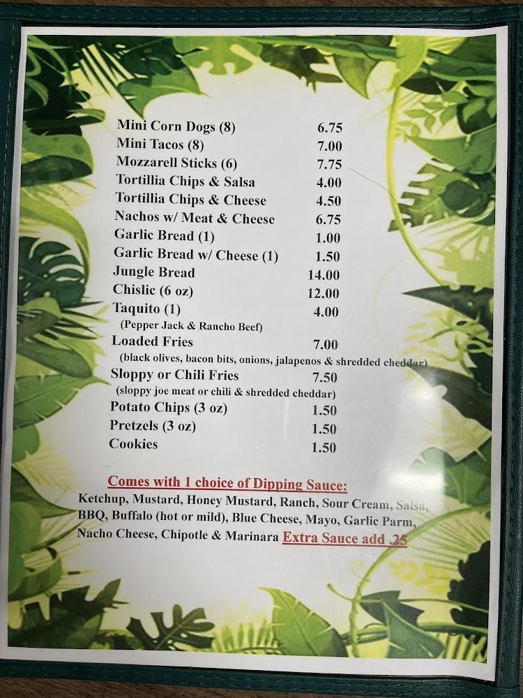 Jungle Lanes & Lounge Menu image 2